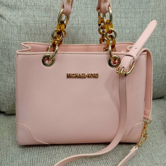 Michael Kors Cynthia Medium Saffiano Leather Satchel - Picture 5 of 5